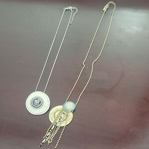 Bohemian Gold and Silver Layered Necklace